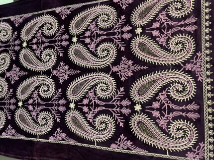 Pure valvet suit with heavy shawl