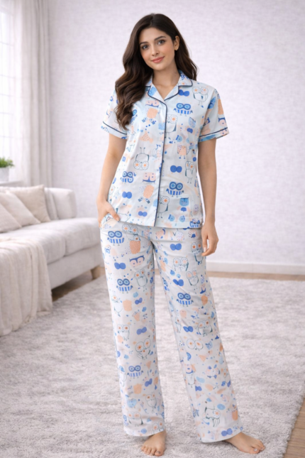Ladies Night Suit (Imported Korean Coton)