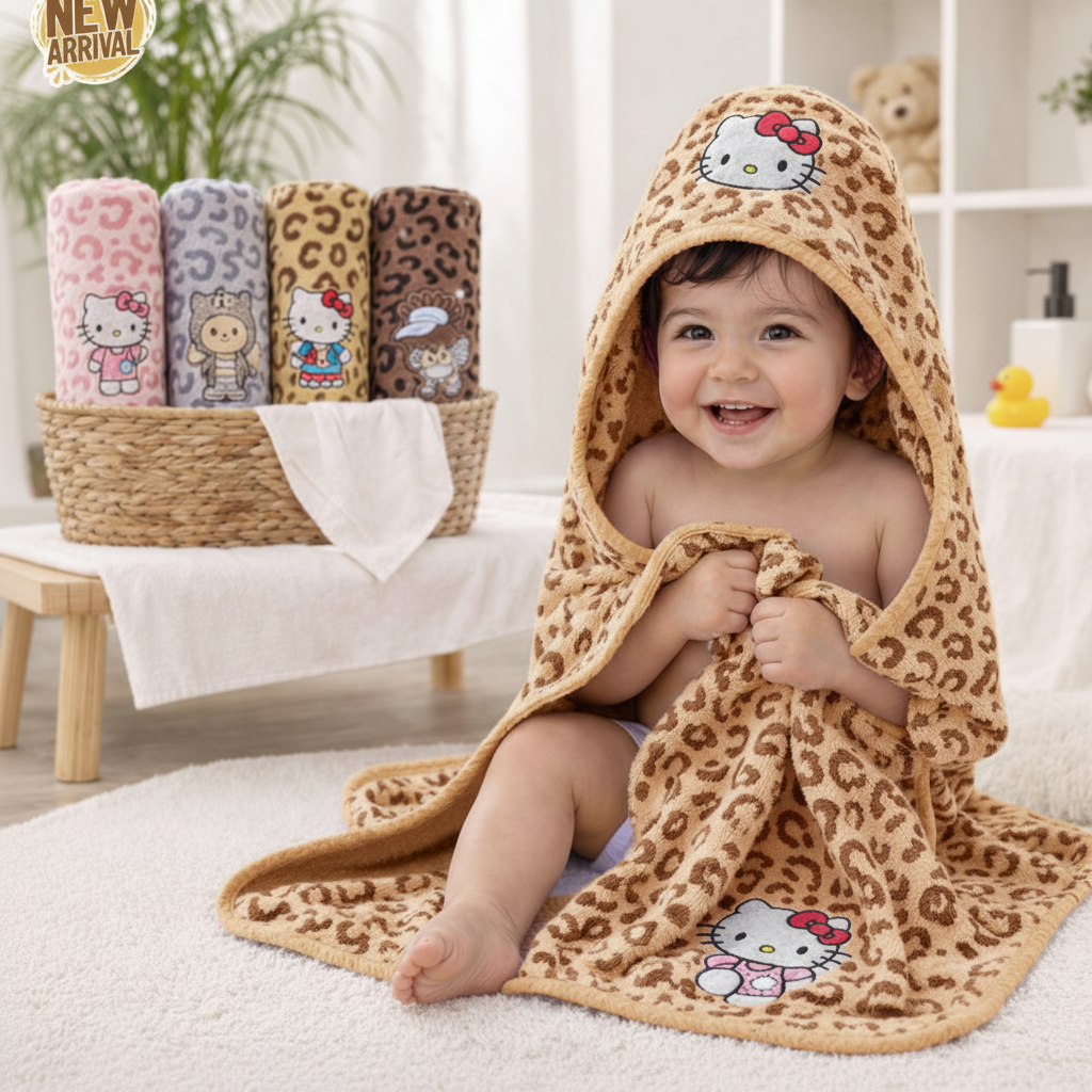 Light Brown Leopard Towel