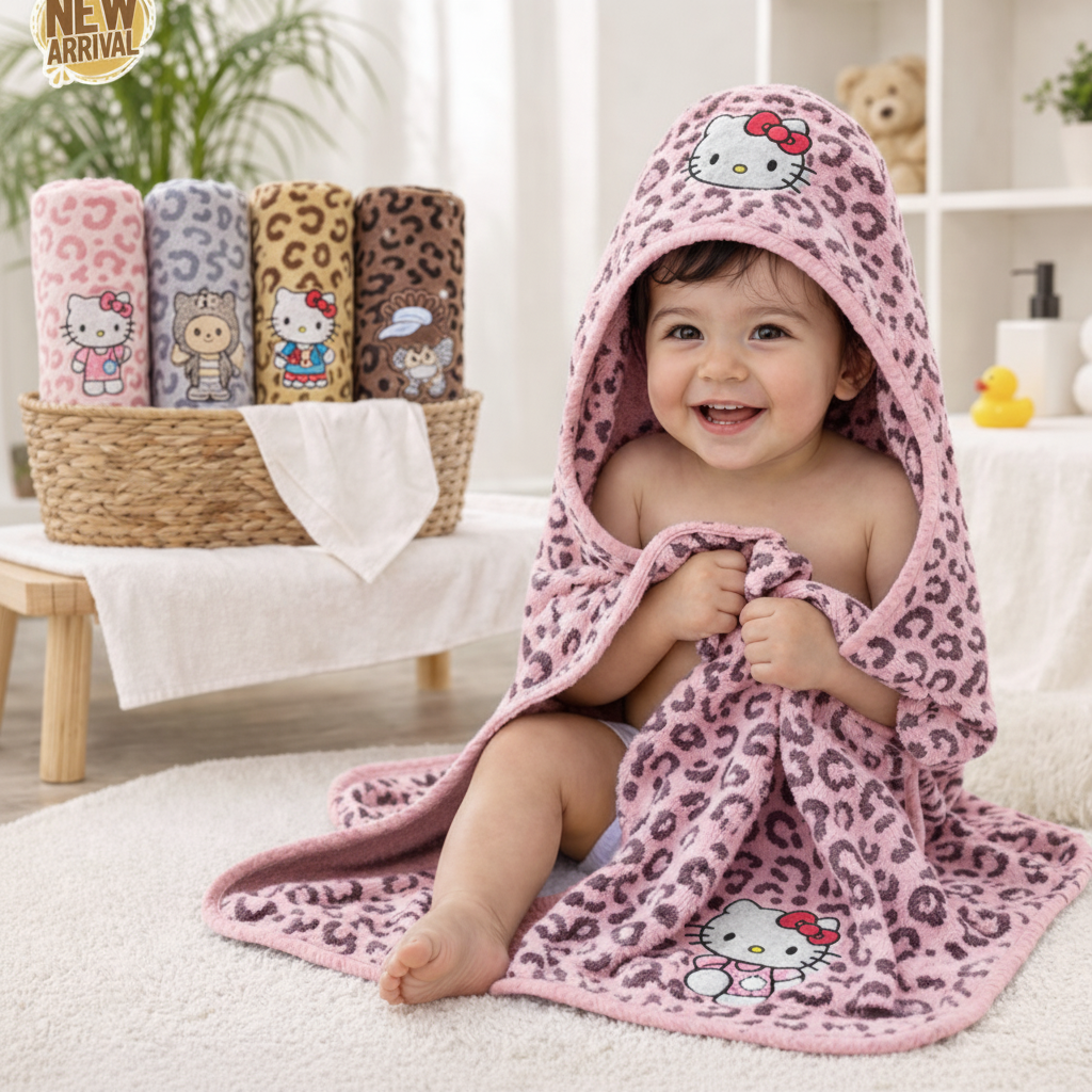 Light Pink Leopard Towel (2)