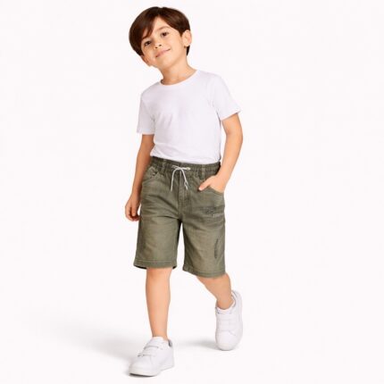 kids stretchable denim shorts