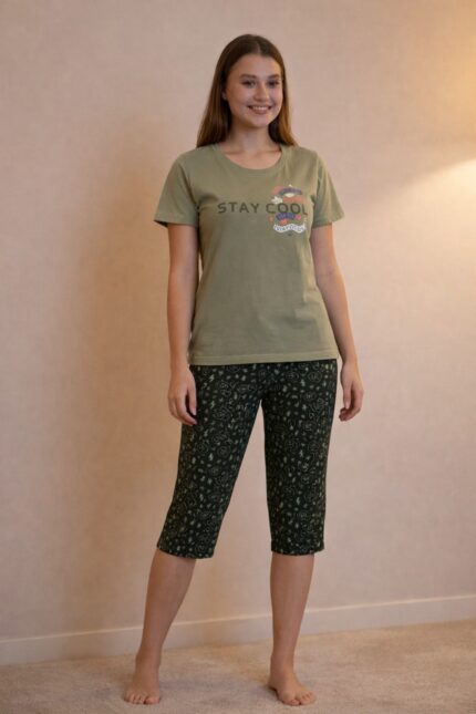 mitti lounge wear capri suit