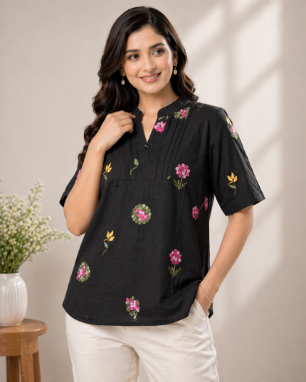 Women’s Embroidered Casual Top