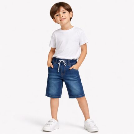 kids stretchable denim shorts