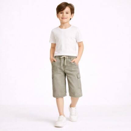 kids denim shorts