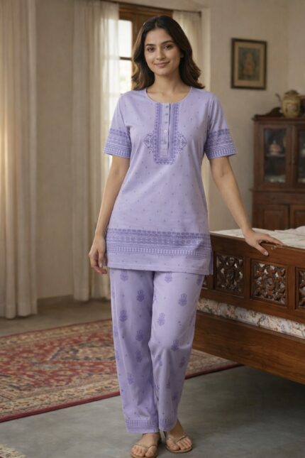 women printed lounge wear lower suit