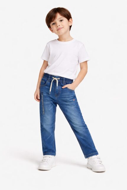 kids strechable denim shorts