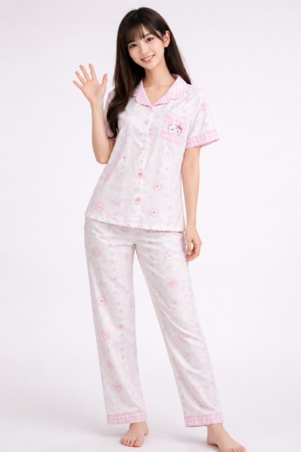 Women’s Silky Soft Cotton Night Suit Set