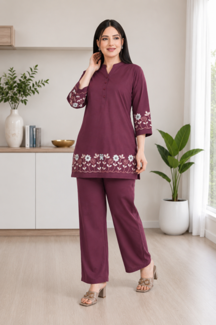 Premium Embroidered Co-Ord Set