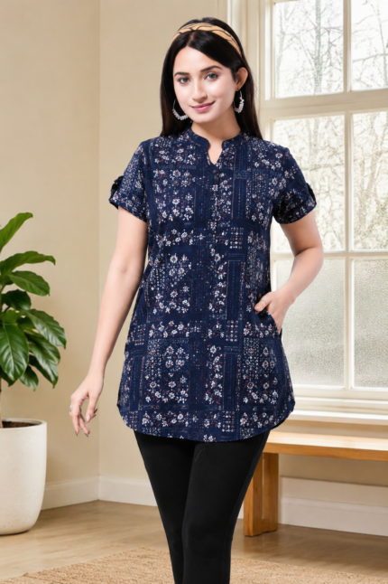 Premium Rotary Short Kurti