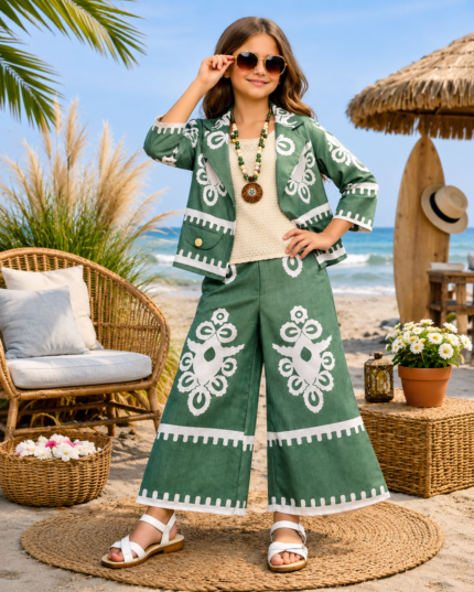 Girls Designer Indo-Western Co-Ord Set