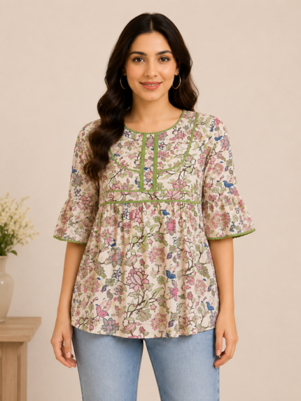 Women’s Floral Printed Casual Top