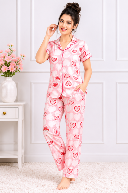 Women’s Printed Night Suit Set