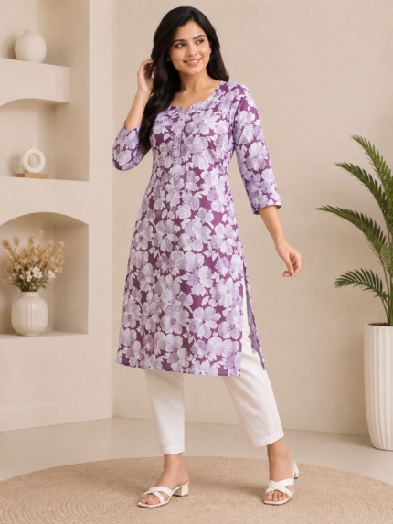 Ladies Cotton Printed Kurti