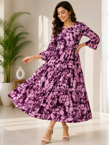 Women’s Printed Flared Dress