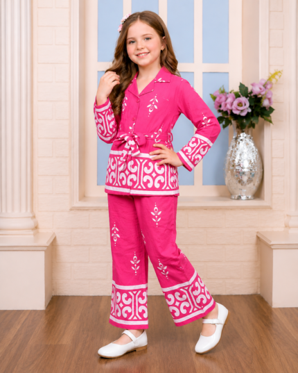 Product Description – Girls Designer Indo-Western Co-Ord Set