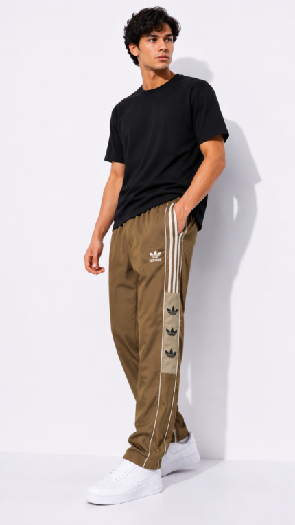 Adidas Premium Originals Track Pant – Olive Brown