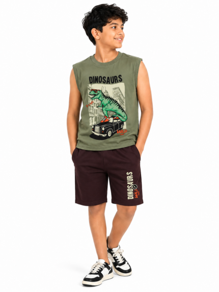 BOYS SLEEVELESS TEE & SHORTS SET