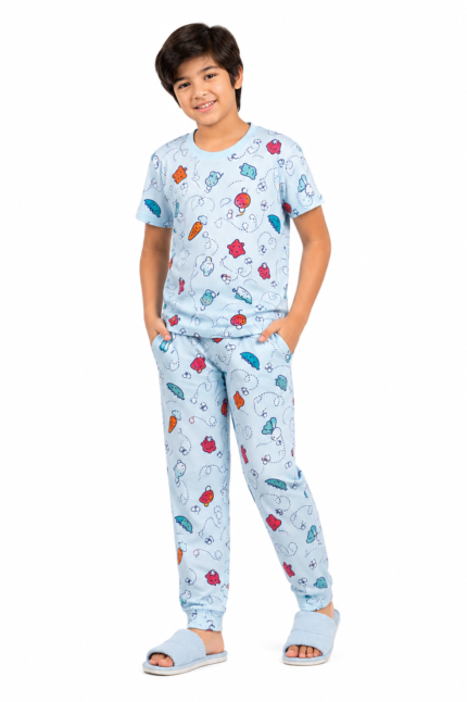BOYS PRINTED NIGHT SUIT SET