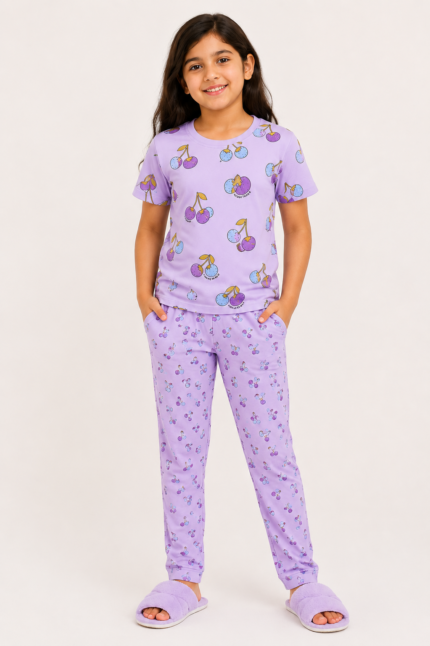 GIRLS PRINTED NIGHT SUIT