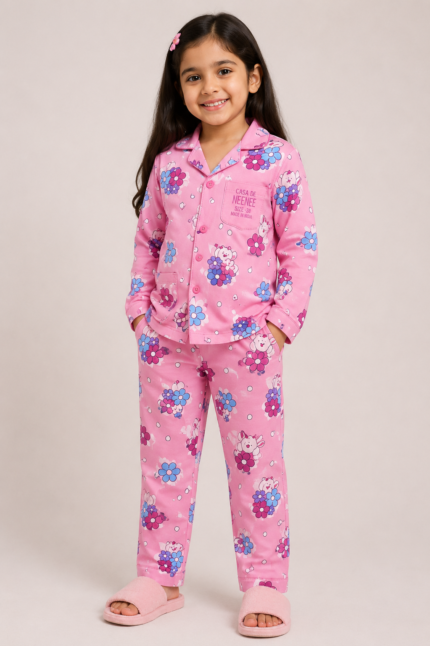 GIRLS PRINTED NIGHT SUIT