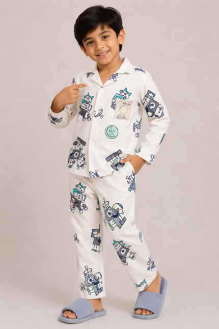 BOYS PRINTED NIGHT SUIT