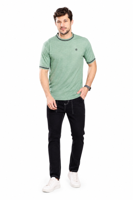 TARZZO Bird Eye Fancy Round Neck T-Shirt