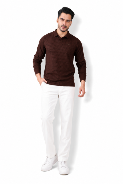 TARZZO Men's Full Sleeve Polo T-Shirt