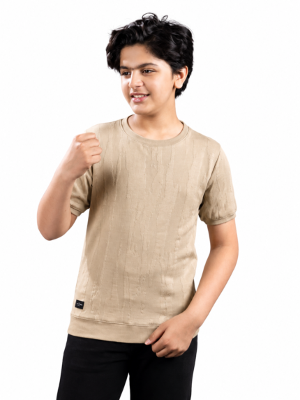 Boys OneX Jacquard Tee with Band & Sleeve Piping