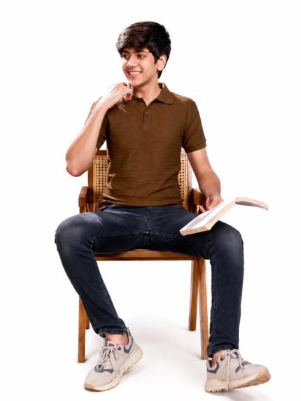 BOYS PREMIUM JACQUARD COLLAR T-SHIRT