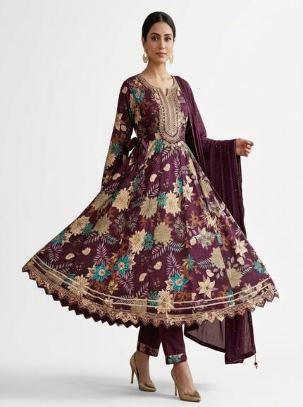 Women's Embroidered Kurta Pant Set