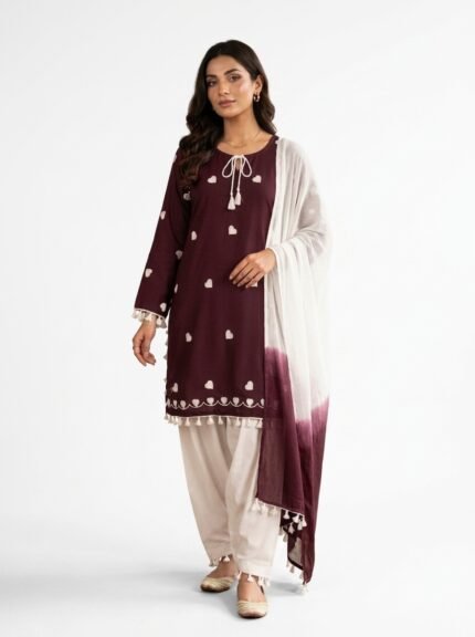 Women's Embroidered Kurta Pant Set