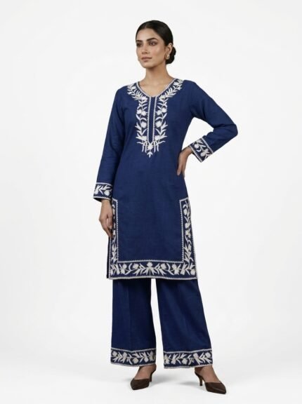 Women's Embroidered Kurta Pant Set