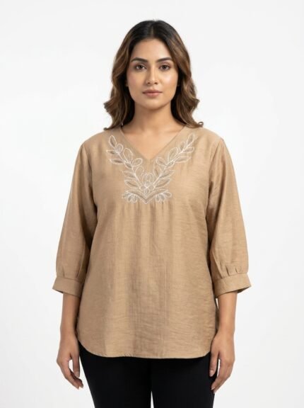 Women's Embroidered Casual Top