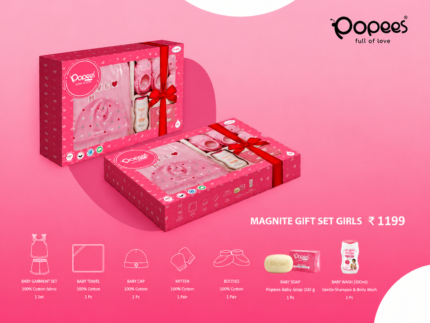 Baby Girl 5-Piece Cotton Gift Set