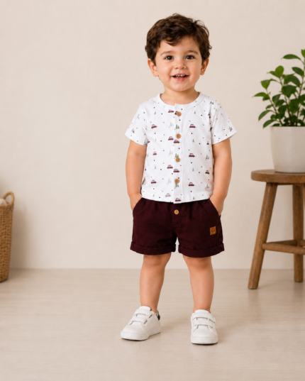 POPEES Baby Care – GIANNI Boys Summer Co-ord Set