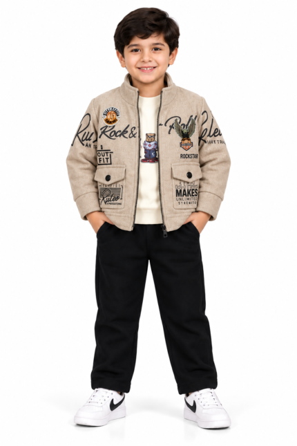 boys premium Jacket Co-ord Set (3-Piece Set)