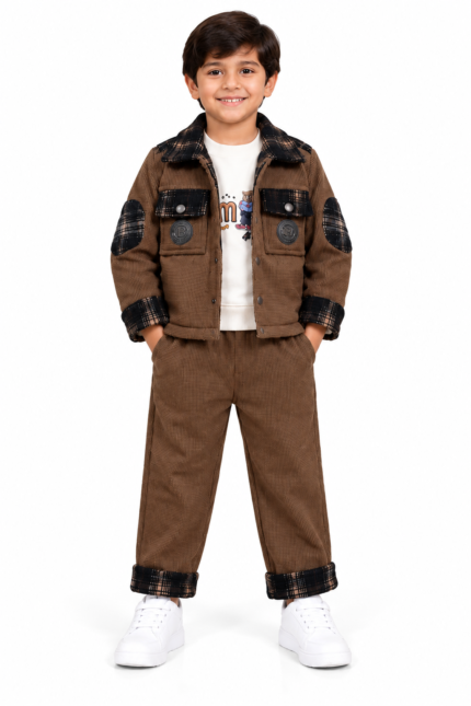 boys premium Jacket Co-ord Set (3-Piece Set)