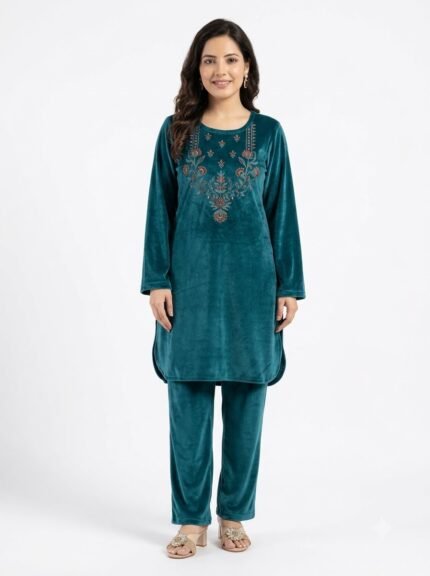 Premium Kashmiri Embroidered Kurta Set