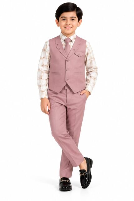 Boys Ethnic Waistcoat Suit Set