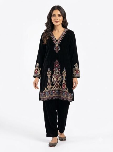 Premium Kashmiri Embroidered Kurta Set