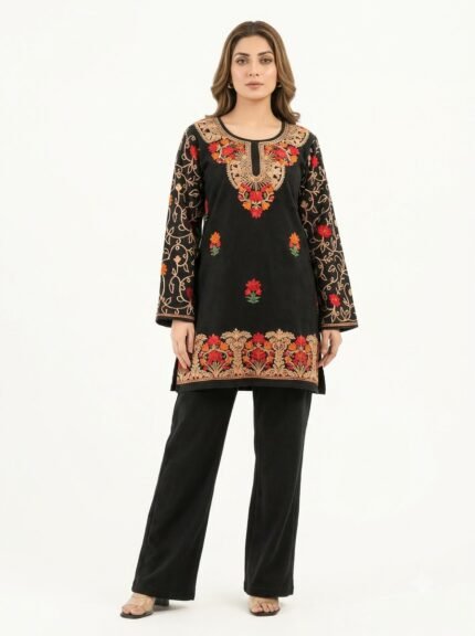 Premium Kashmiri Embroidered Kurta Set