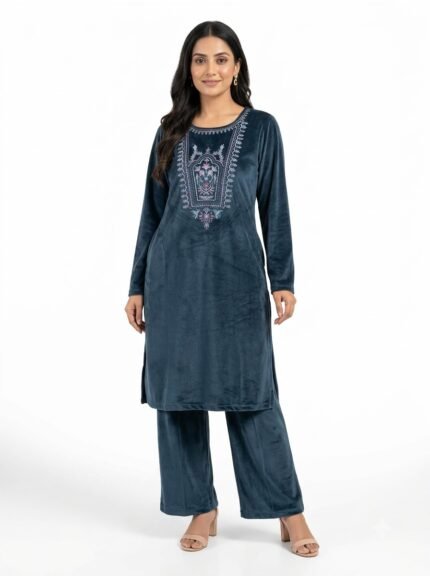 Premium Kashmiri Embroidered Kurta Set