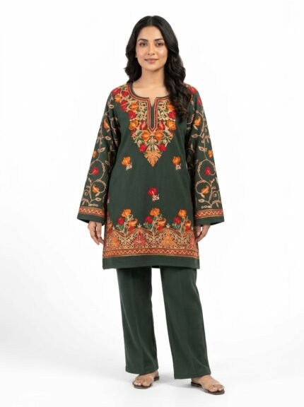 Premium Kashmiri Embroidered Kurta Set