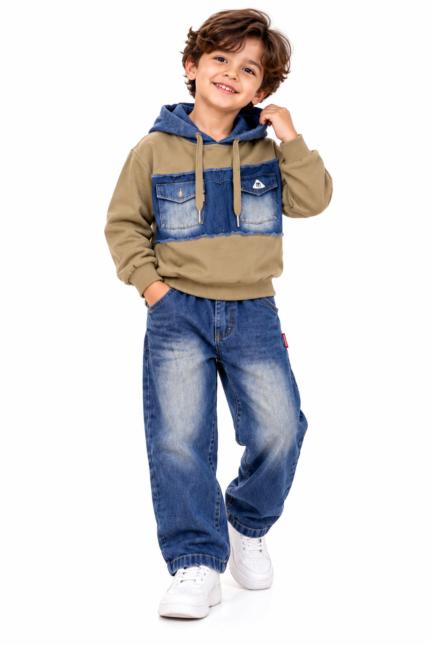 2-piece boys huddie set