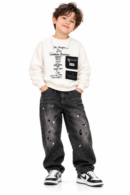 2-piece boys huddie set