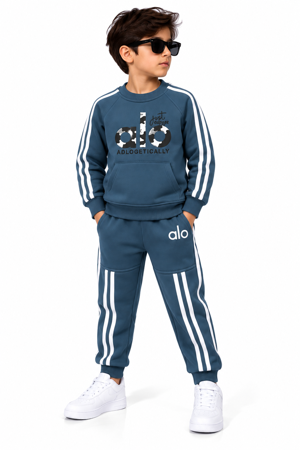 Cool Blue Tracksuit Look