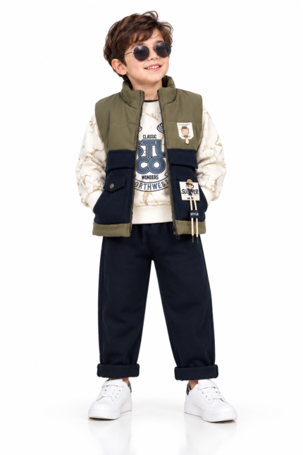 boys premium Jacket Co-ord Set (3-Piece Set)