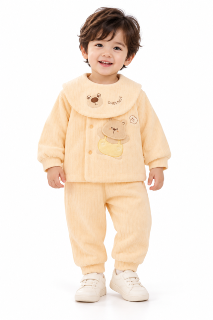 Ribbed Baby Romper/set