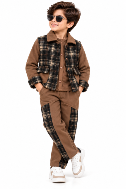 boys premium Jacket Co-ord Set (3-Piece Set)